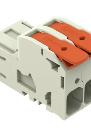 Achat Immédiat Connecteur mâle pour 1 conducteur 100% protégé contre l‘inversion, gris clair