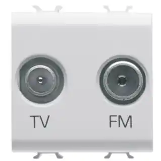 Prise Tv+fm 2m Blanc Dernier Modèle