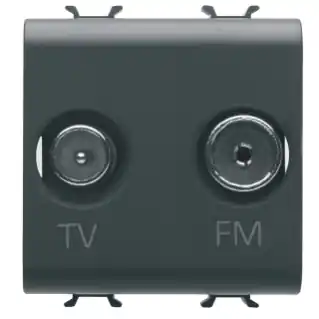 Vente Directe Prise Tv+fm 2m Noire