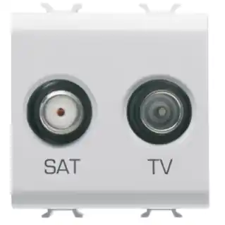 Produit De Marque Prise Tv+sat 2m Blanc