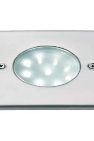 Livraison Express Ego carre 9 led blanc - inox