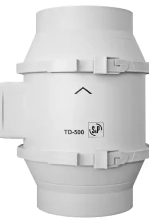 Ventilateur de conduit, 390/560 m3/h, 3 vitesses, raccordement D 160 mm. (TD 500/160) Bon Marché